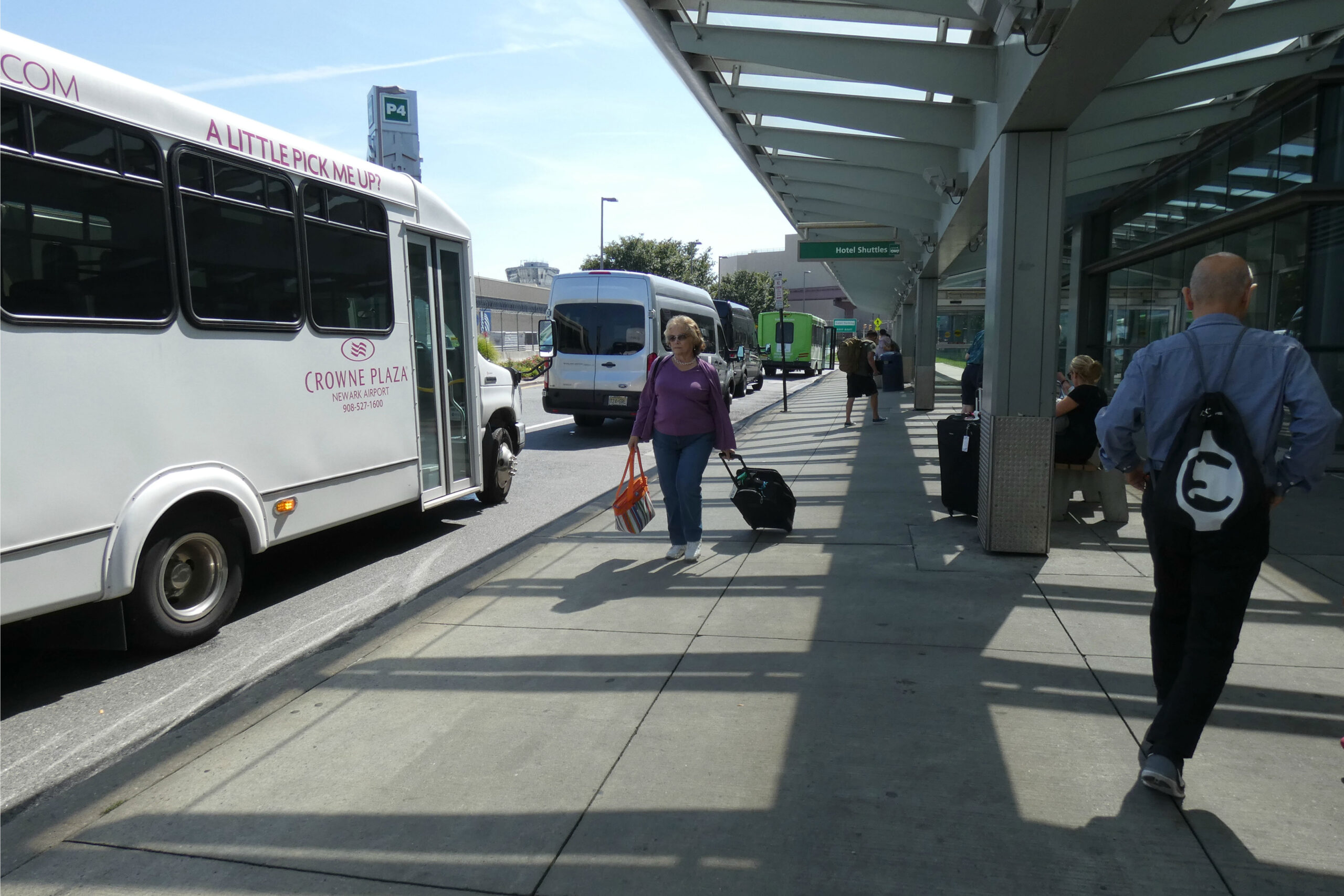 shuttle transport fra lufthavnen Newark New York til centrum