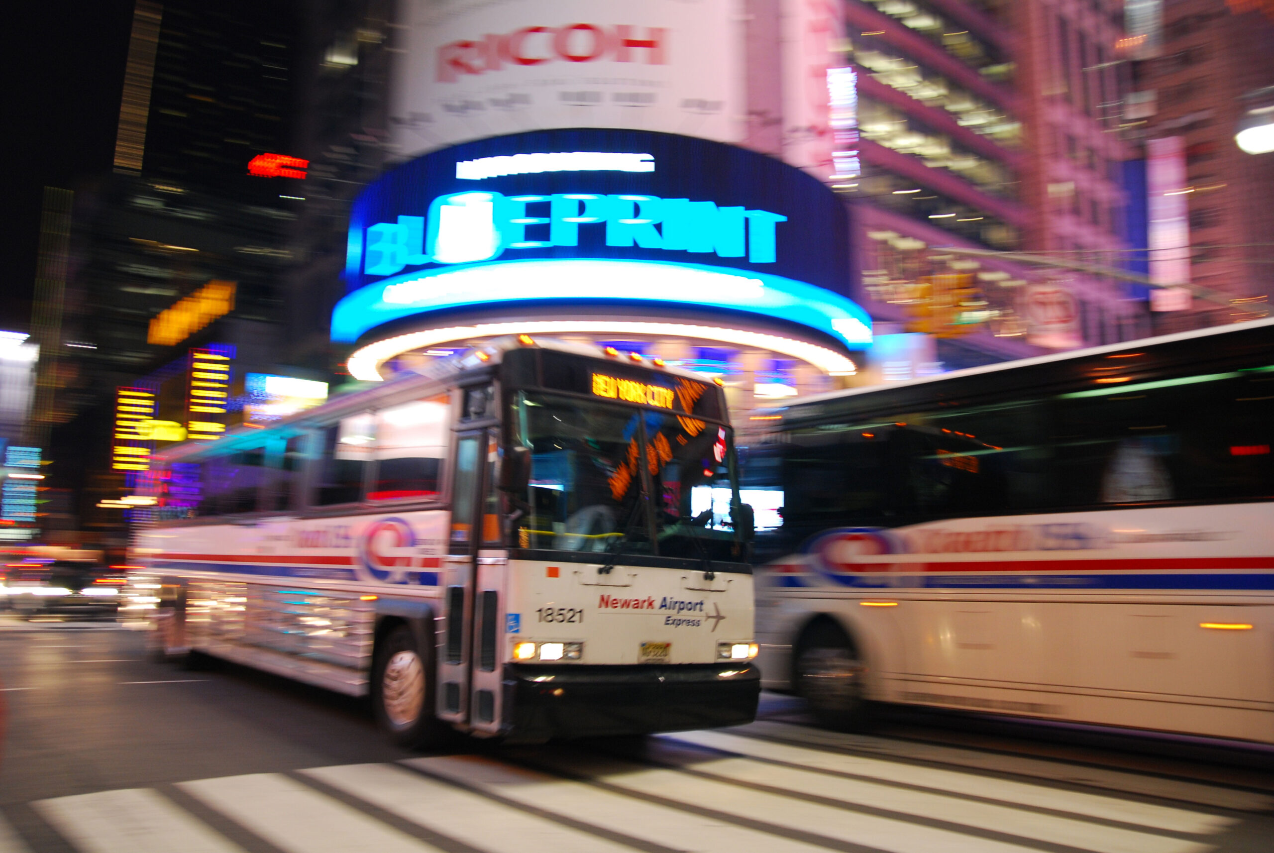 bus transport fra lufthavnen John F Kennedy i New York til centrum